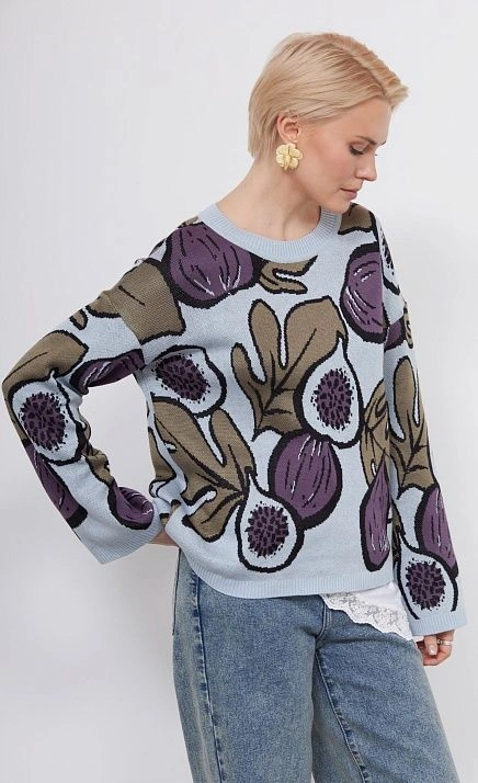 GRIOL. Джемпер жен. 310570.33303.1601V Голубой GRIOL GRIOL. Джемпер жен. 310570.33303.1601V Голубой