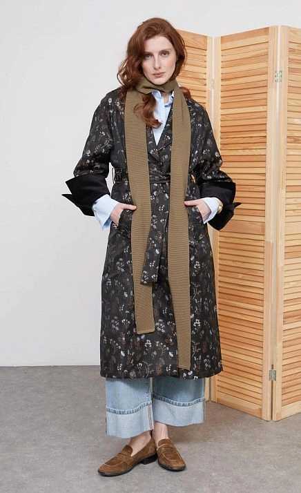 GRIOL. Плащ жен. 504658.11209.8201F Черный GRIOL GRIOL. Плащ жен. 504658.11209.8201F Черный